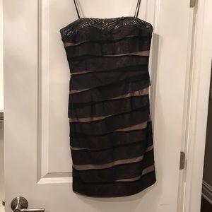 Strapless tulle dress